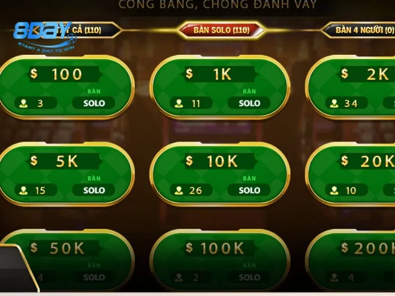 Chơi cá cược game bài tiến lên miền Nam