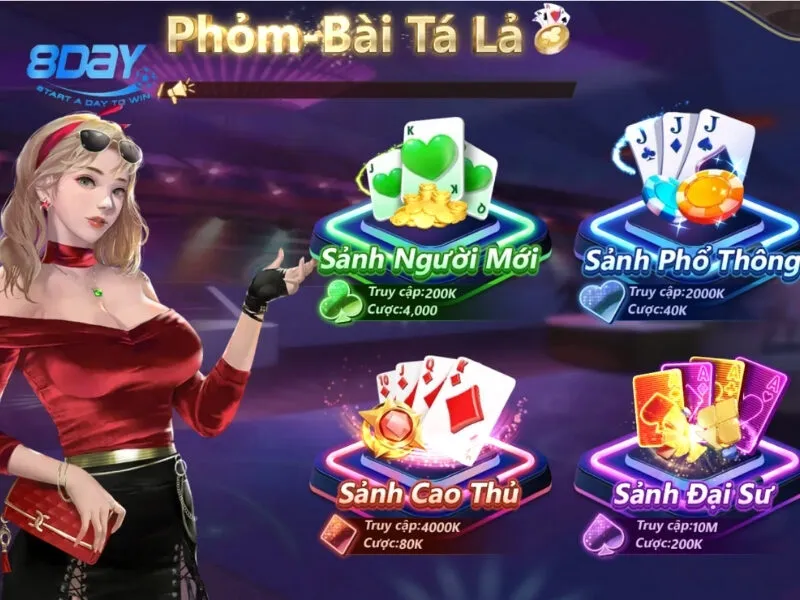 Tựa game phỏm hấp dẫn với cách chơi đơn giản